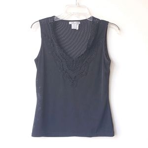 Alberto Makali Sheer V-neck Top